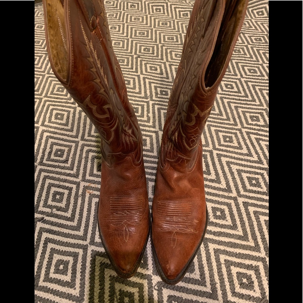 Women’s Tony Lama Cowboy Boots-Leather